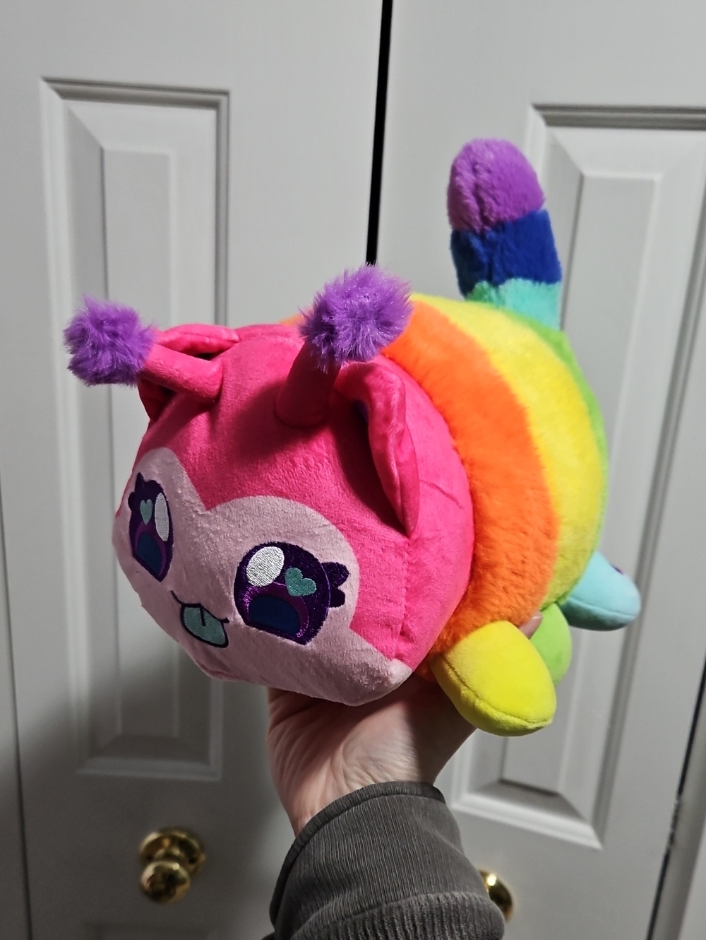 Aphmau Catipillar Rainbow Plush Cat